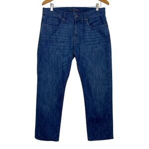 ROBERT GRAHAM Mens Paisley Jeans Jacquard Pattern Sz 31 Indigo Blue Boho Hippie